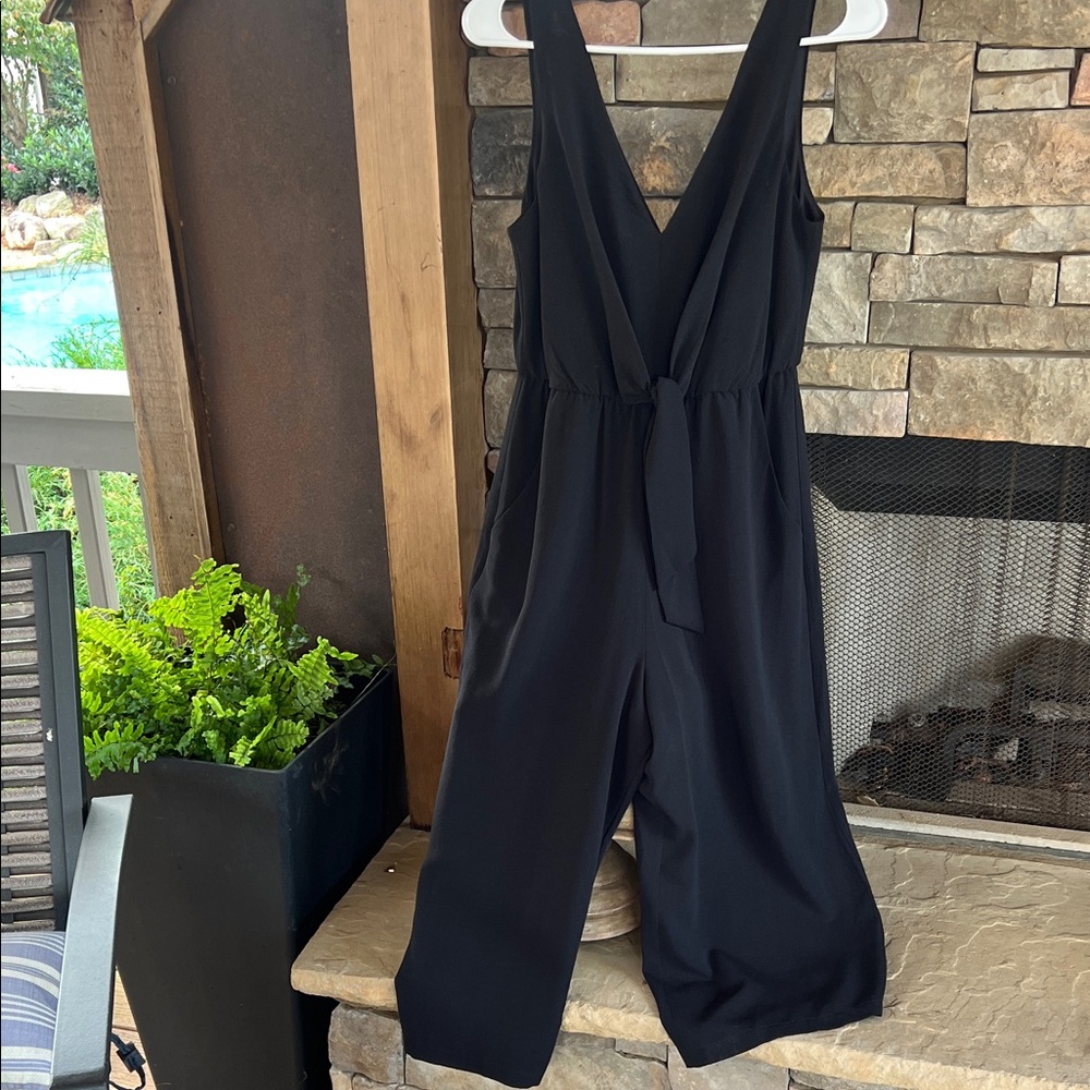 As U Wish Black Sleeveless Jumpsuit